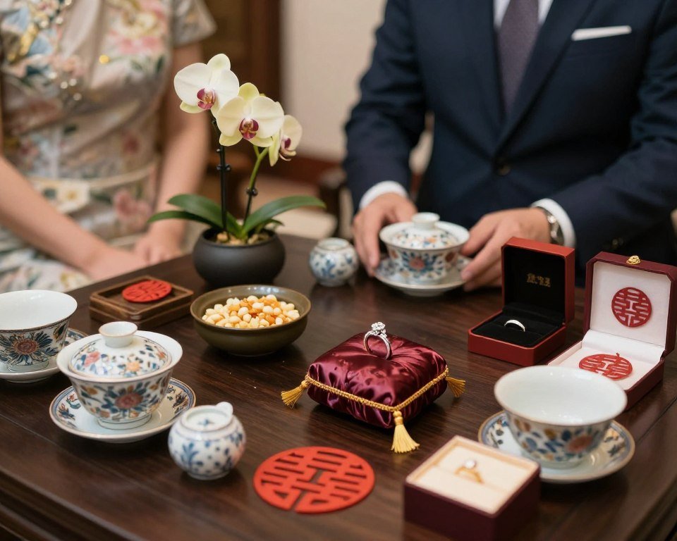 traditional engagement announcement ideas with cultural elements