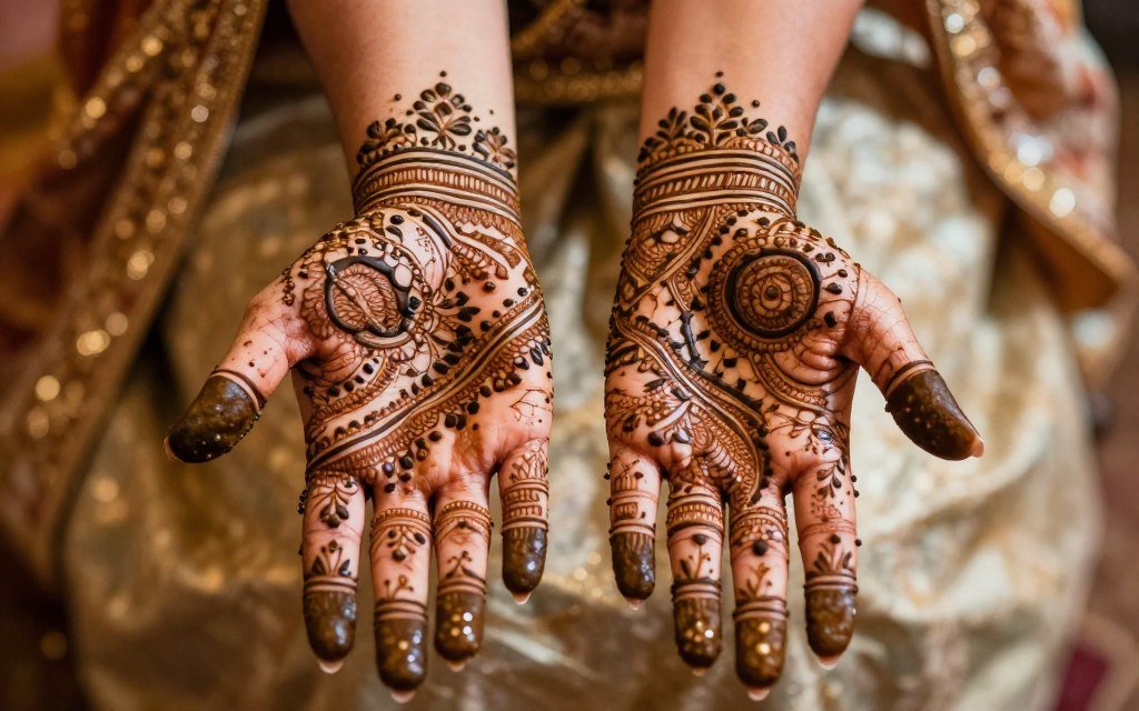 traditional mehndi henna wedding designs on hands