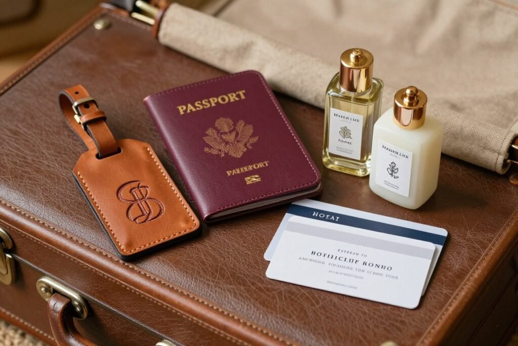 travel-themed officiant proposal ideas with luggage tag travel-themed officiant proposal ideas with luggage tag