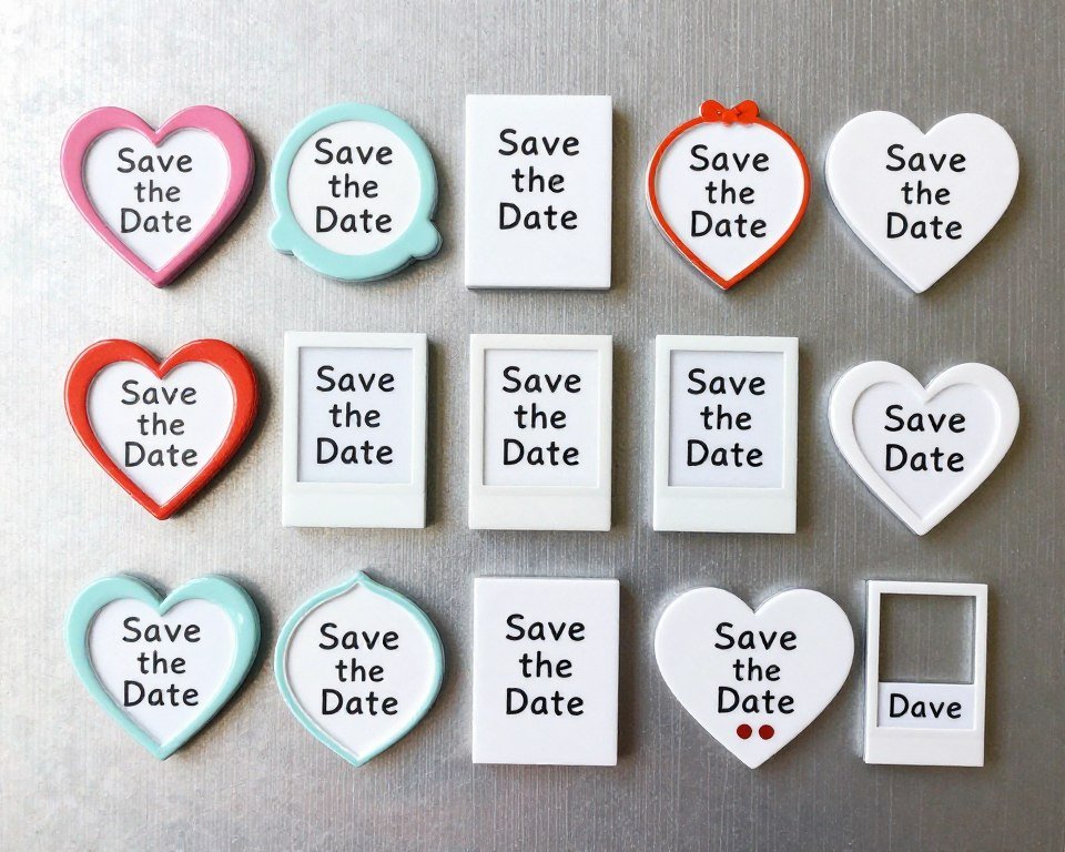 unique interactive save the date magnet design