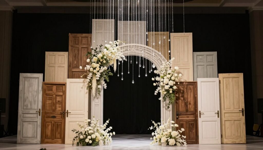unique unconventional wedding arch design