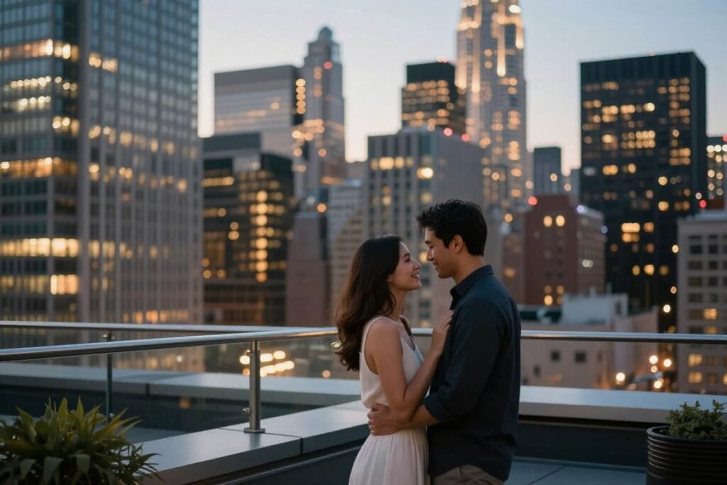 urban city proposal with skyline and architectural elements