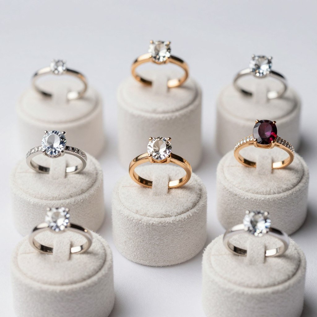 variety of engagement ring styles and options