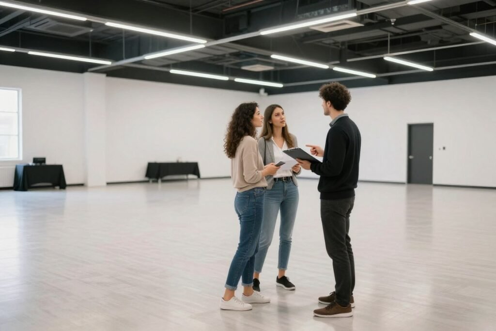 venue walkthrough with planner