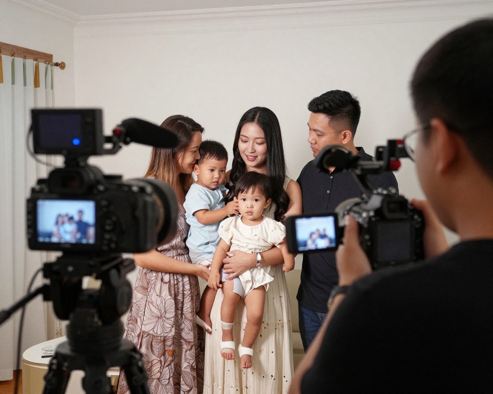 video recording family moment