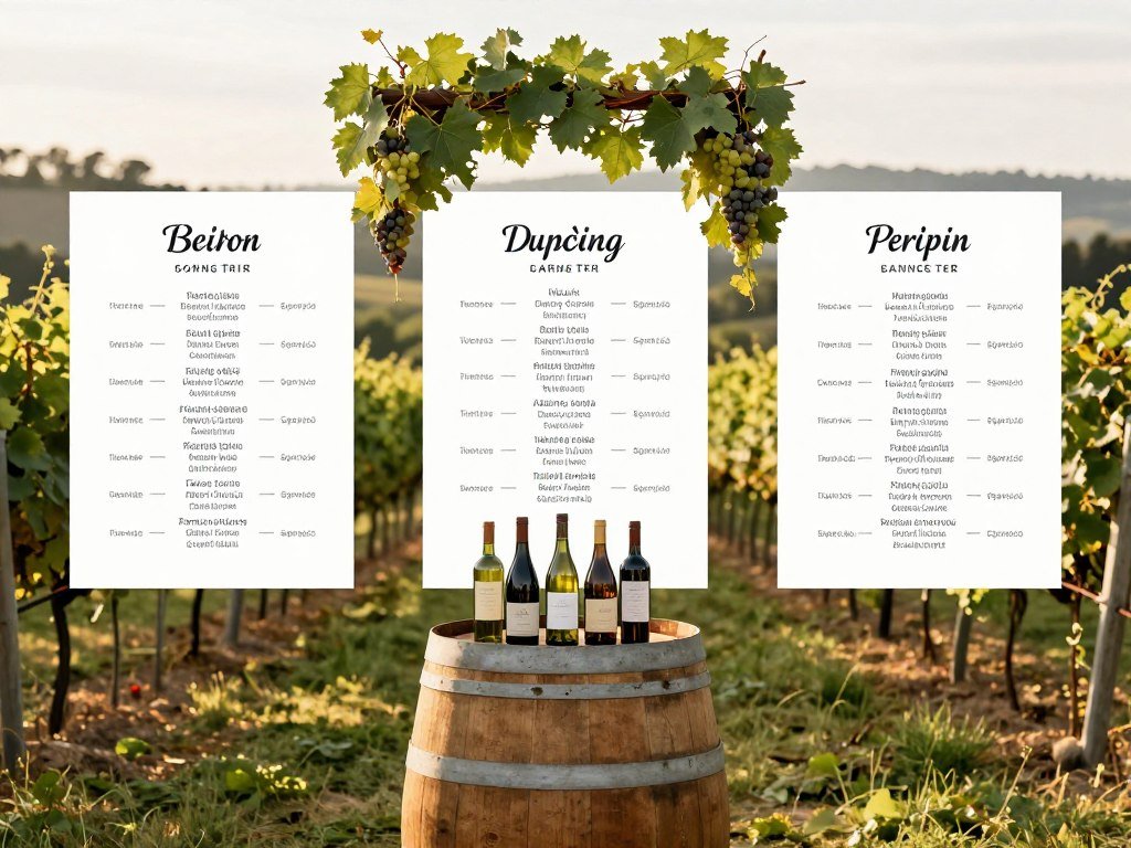 vineyard seating chart with wine barrels and grapevines vineyard seating chart with wine barrels and grapevines