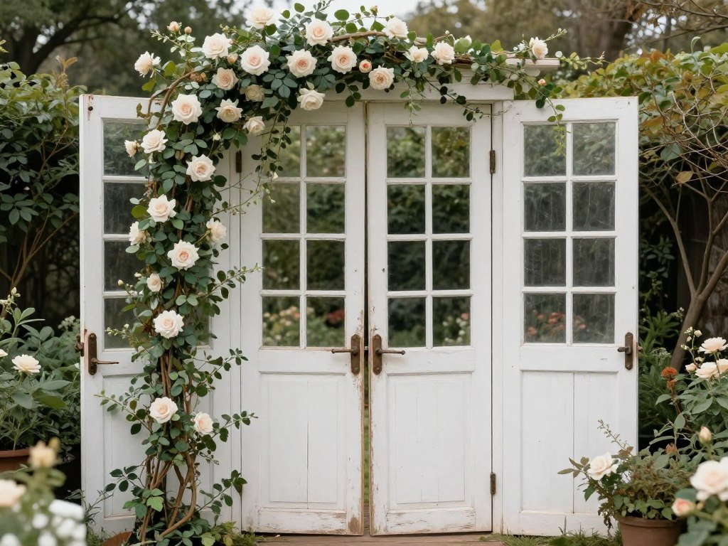 vintage door wedding arch frame