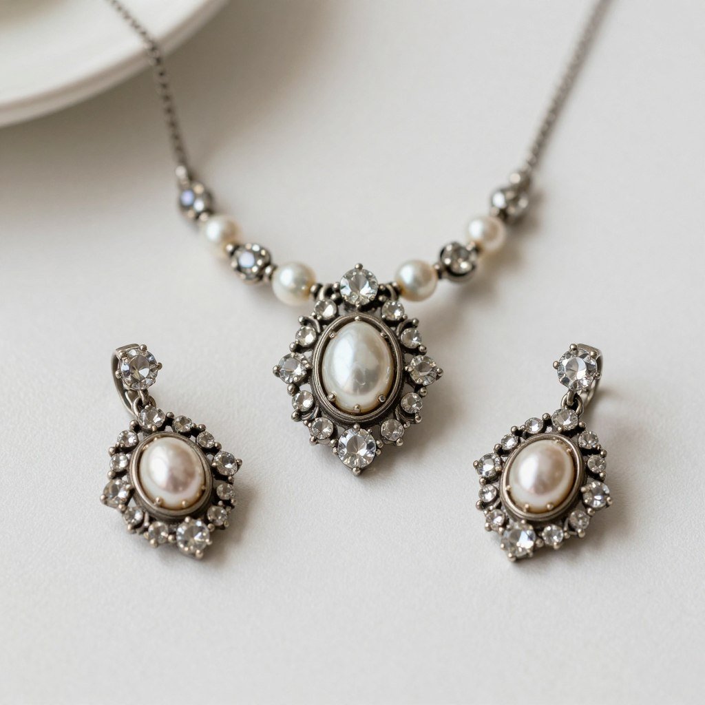 vintage style bridal jewelry set