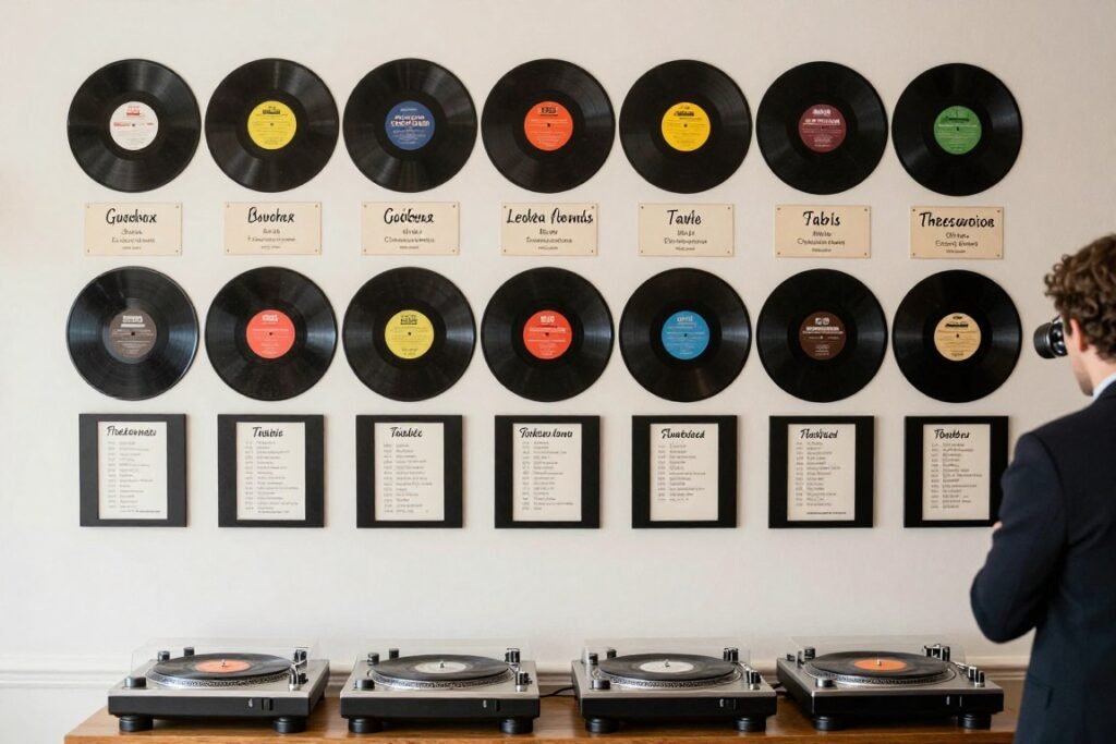 vintage vinyl records seating chart display vintage vinyl records seating chart display