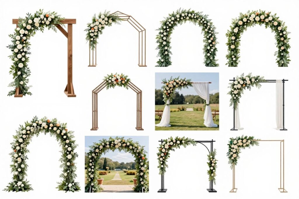 wedding arch ideas showcase different styles and materials
