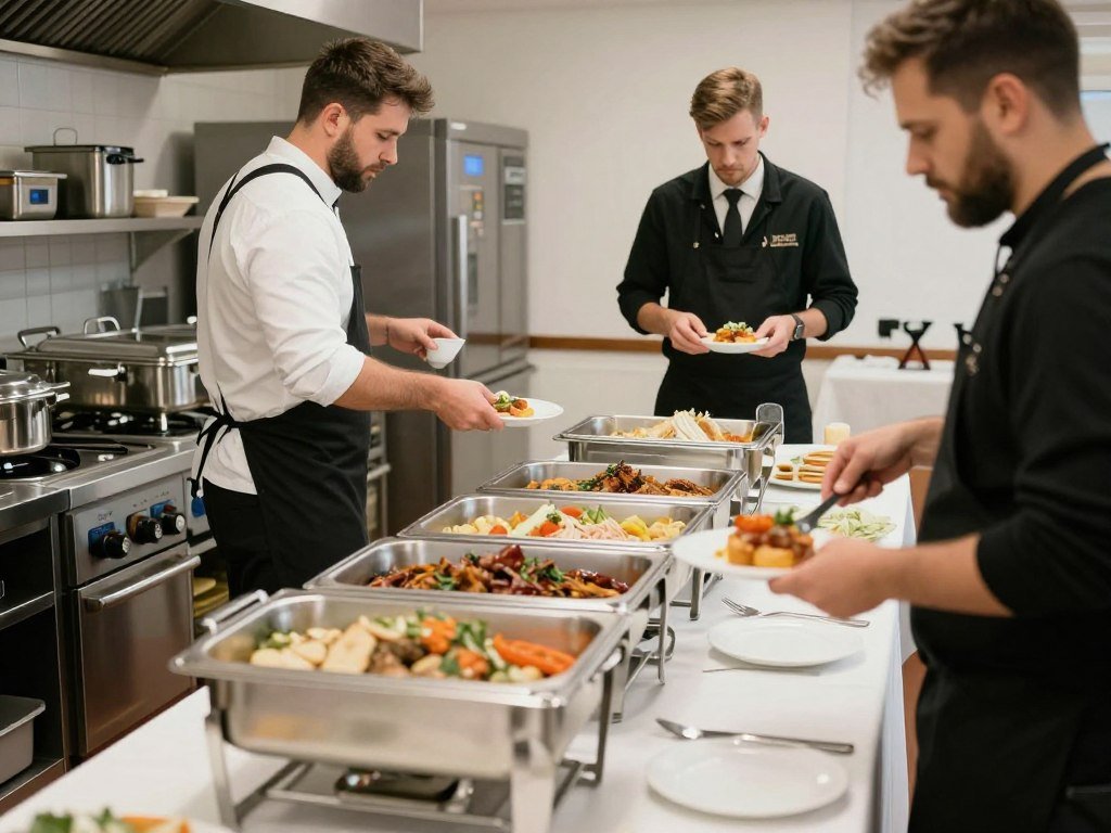 wedding buffet planning and setup