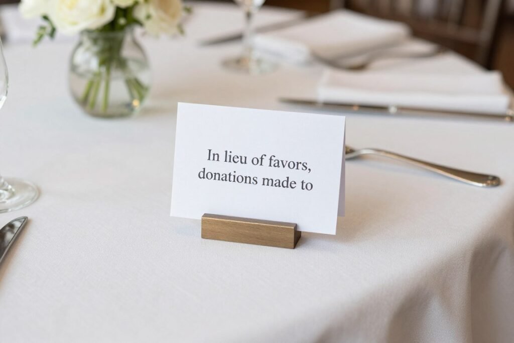 wedding charity donation card display for memorial tribute wedding charity donation card display for memorial tribute