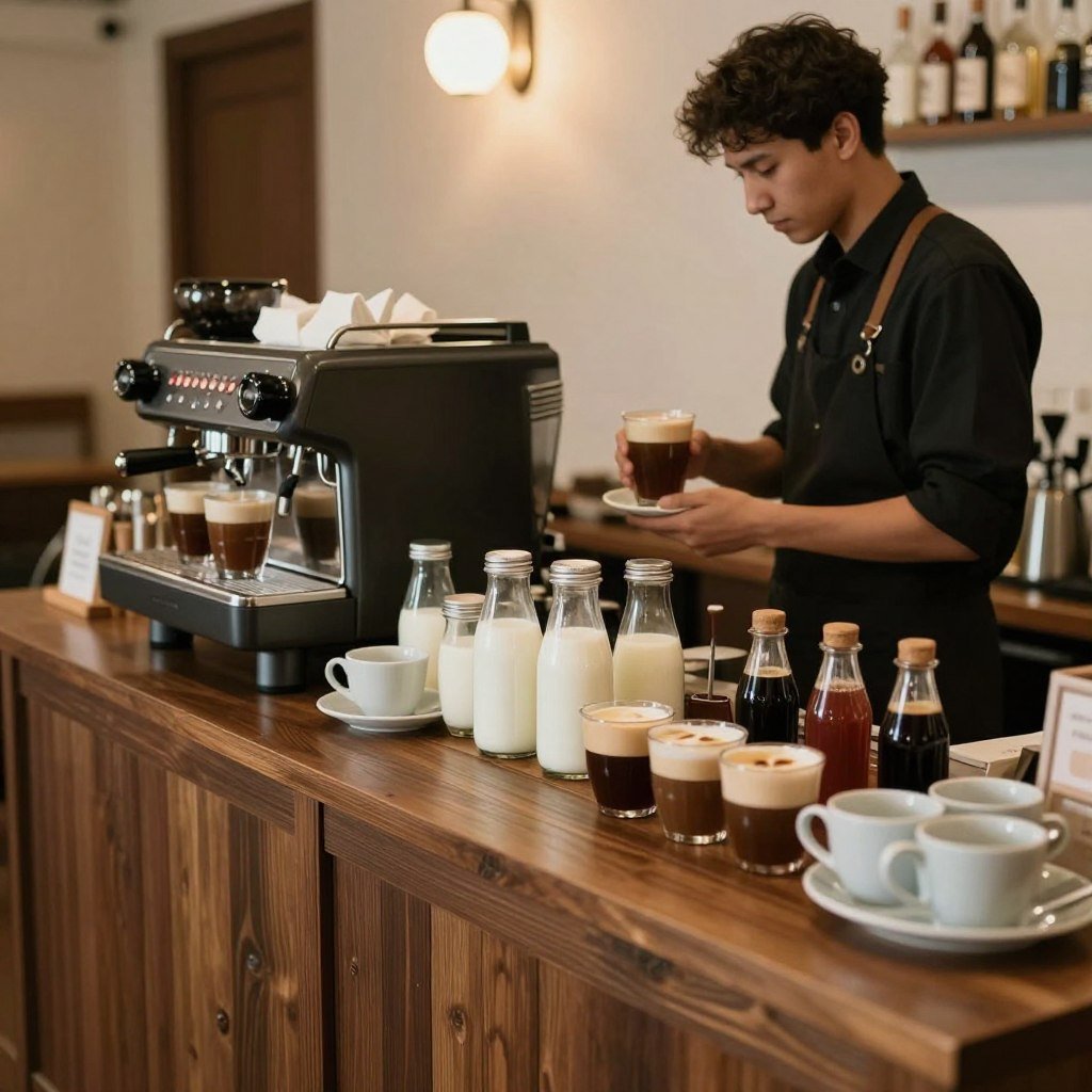 wedding coffee bar station