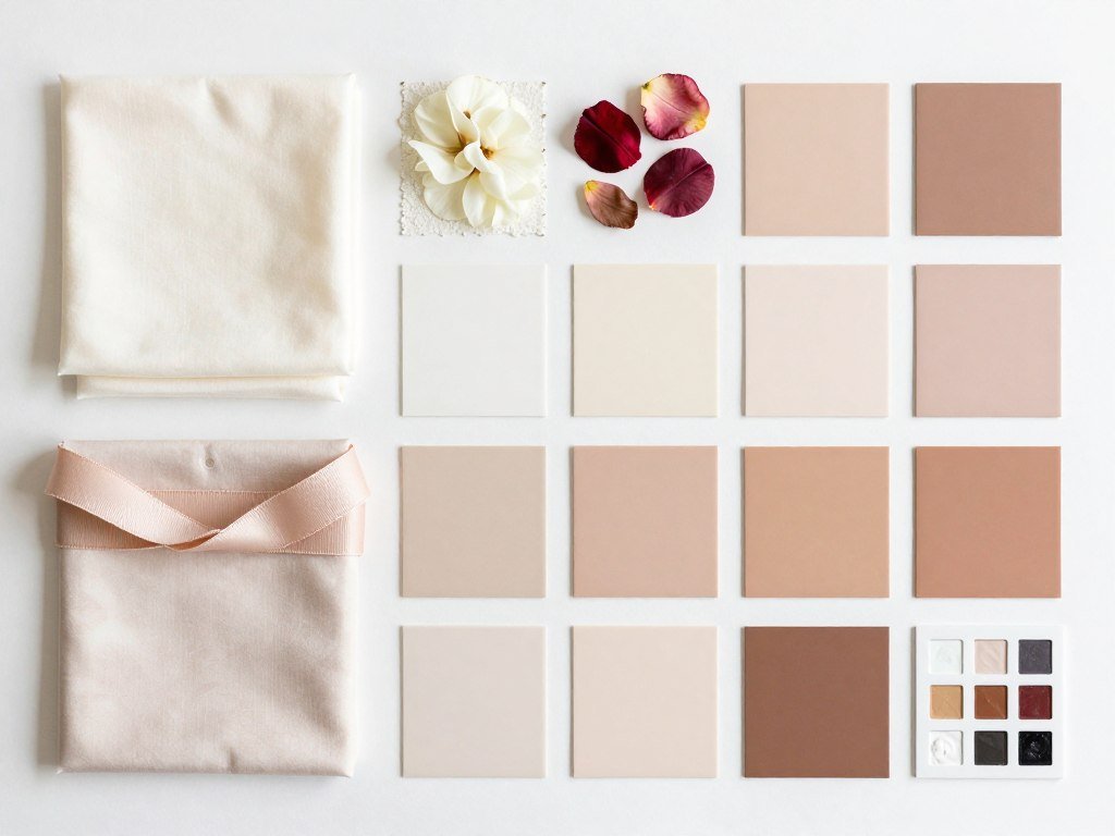 wedding color palette inspiration boards showing complementary color combinations