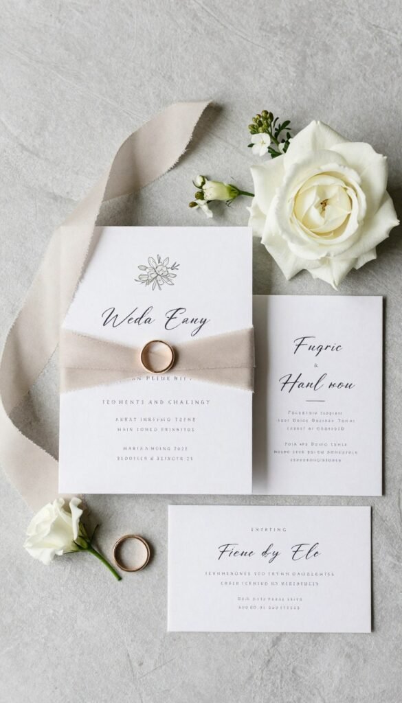 wedding detail flat lay for pinterest
