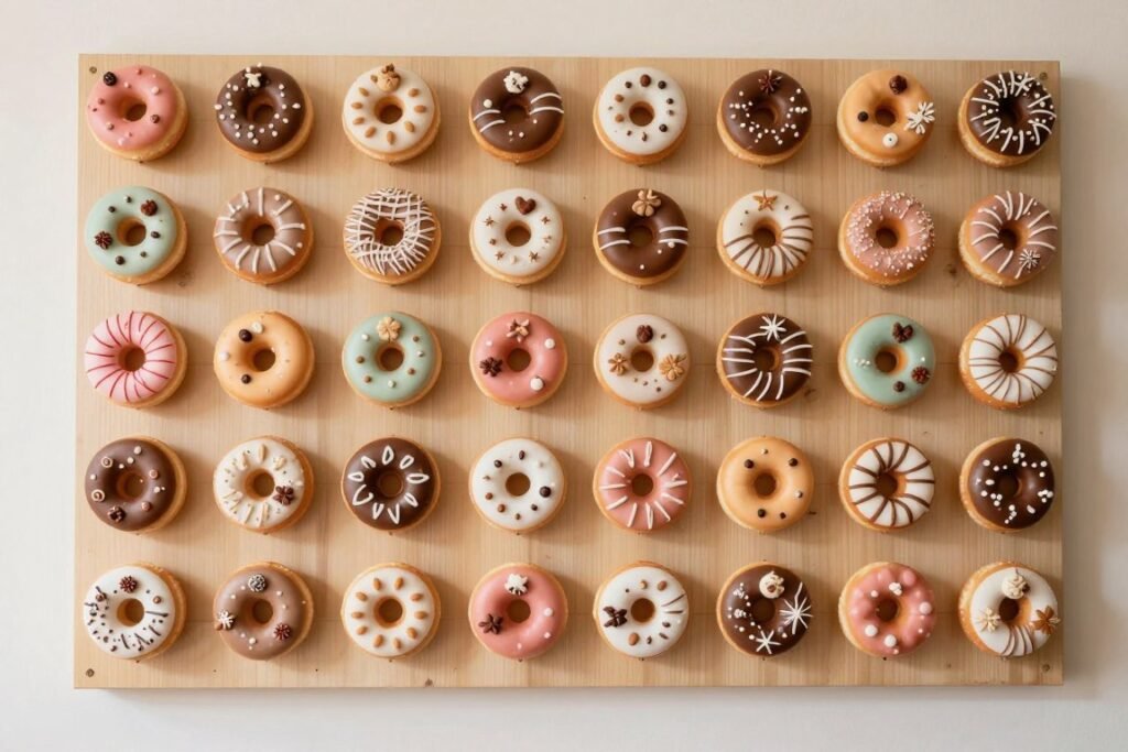 wedding donut wall display