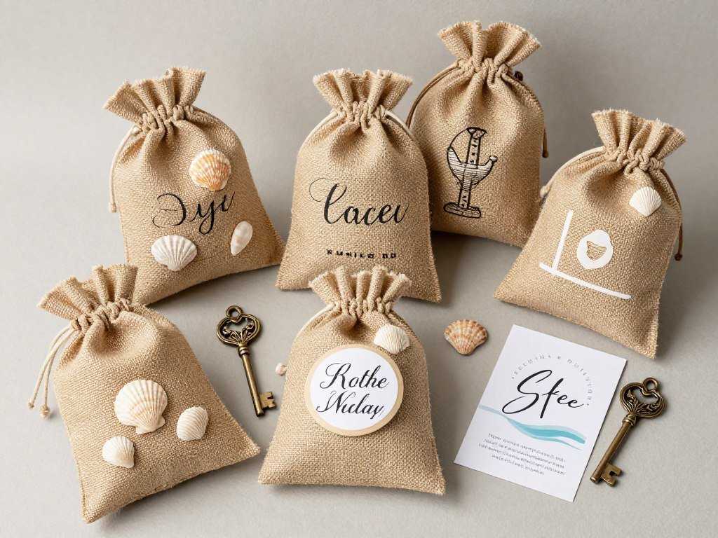 wedding favors matching different wedding themes like rustic, beach, and vintage