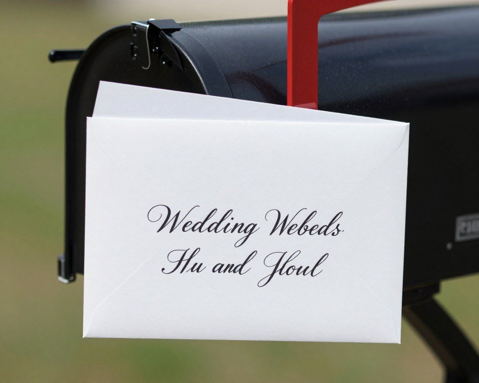 wedding invitation in mailbox wedding invitation in mailbox
