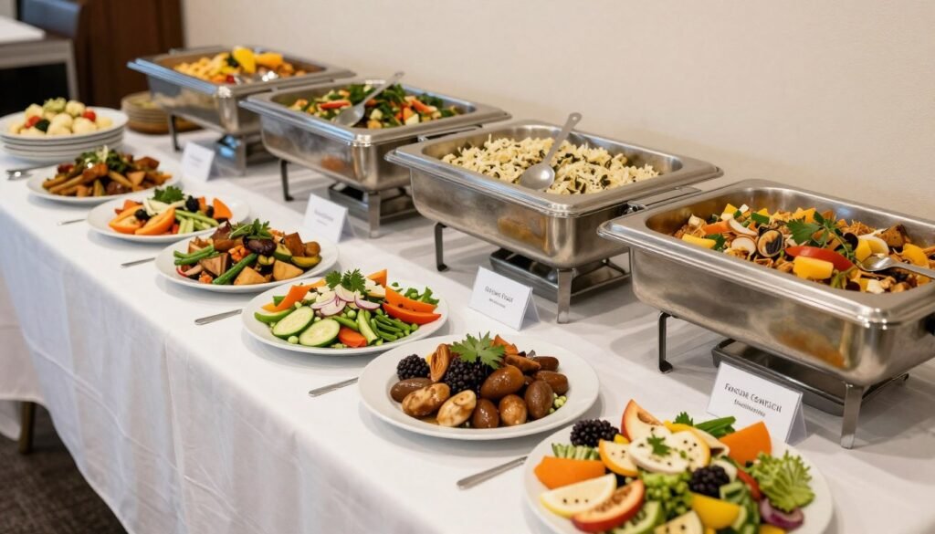 wedding menu ideas showing diverse dietary restriction accommodations