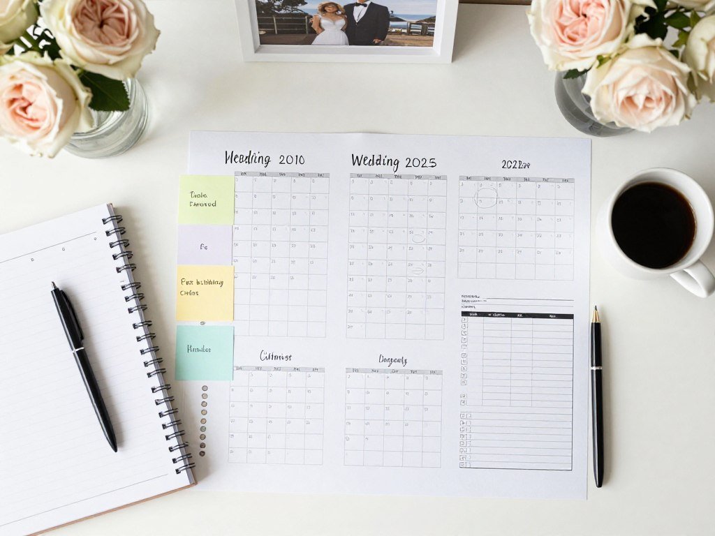 wedding planning timeline checklist with calendar and notes wedding planning timeline checklist with calendar and notes