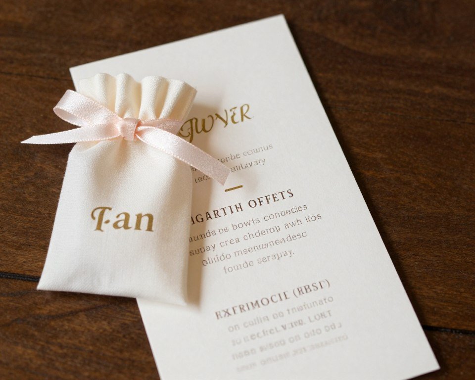 wedding program attached to ceremony favor wedding program attached to ceremony favor