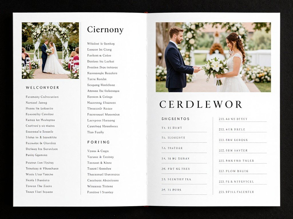 wedding program content layout examples wedding program content layout examples