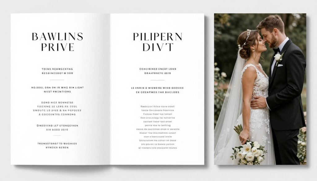 wedding program font pairing examples wedding program font pairing examples