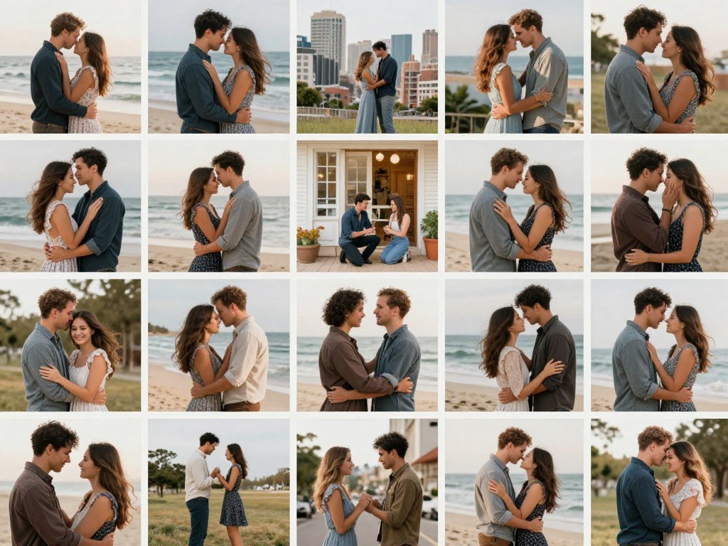 wedding proposals diverse couples celebrating engagement in various settings wedding proposals diverse couples celebrating engagement in various settings