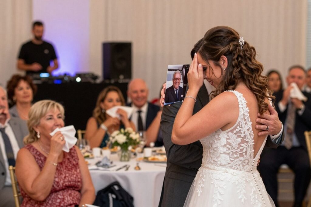 wedding reception memorial dance moment