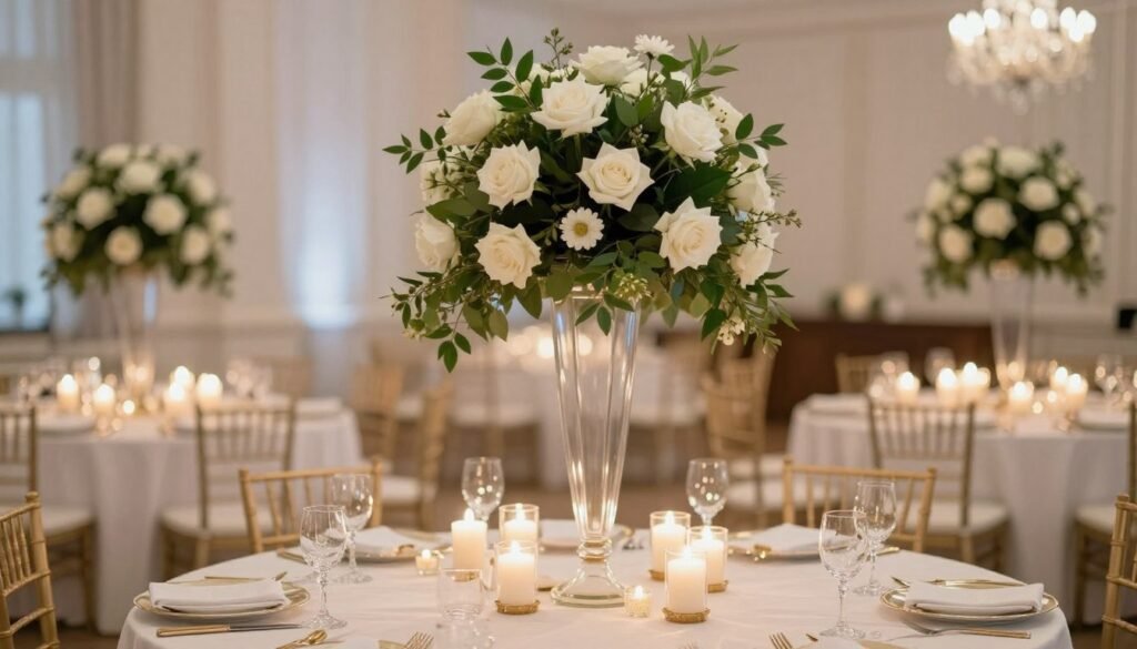 wedding reception table centerpiece decoration ideas with flowers and candles wedding reception table centerpiece decoration ideas with flowers and candles