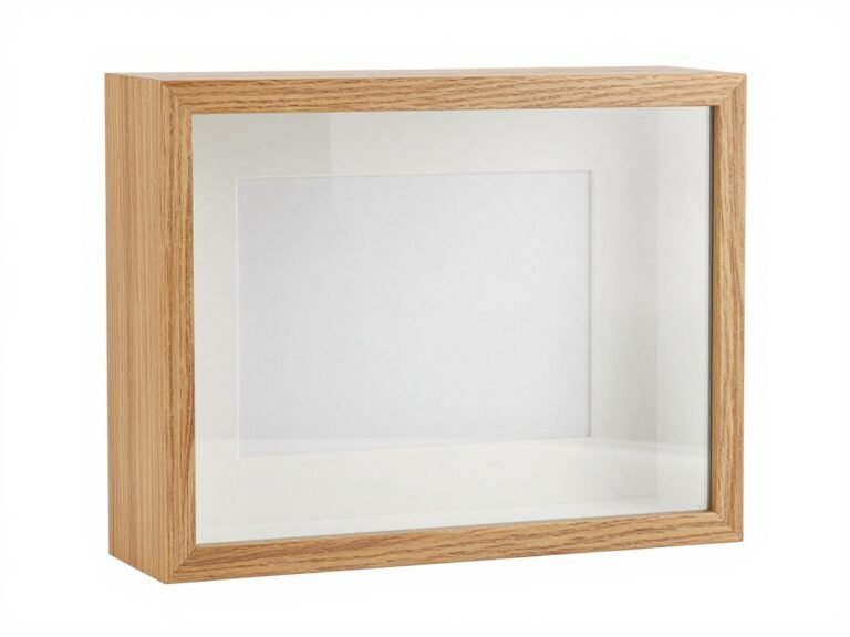 wedding shadow box frame with glass front and deep interior space