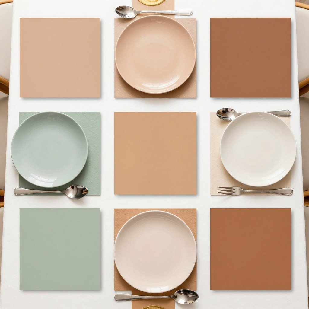 well coordinated color scheme table