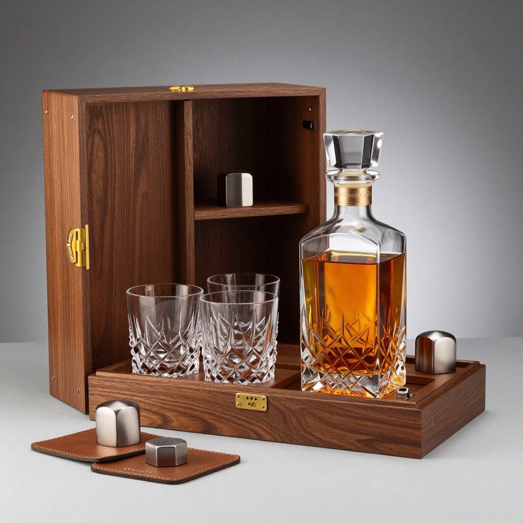 whiskey decanter set groomsman proposal gift