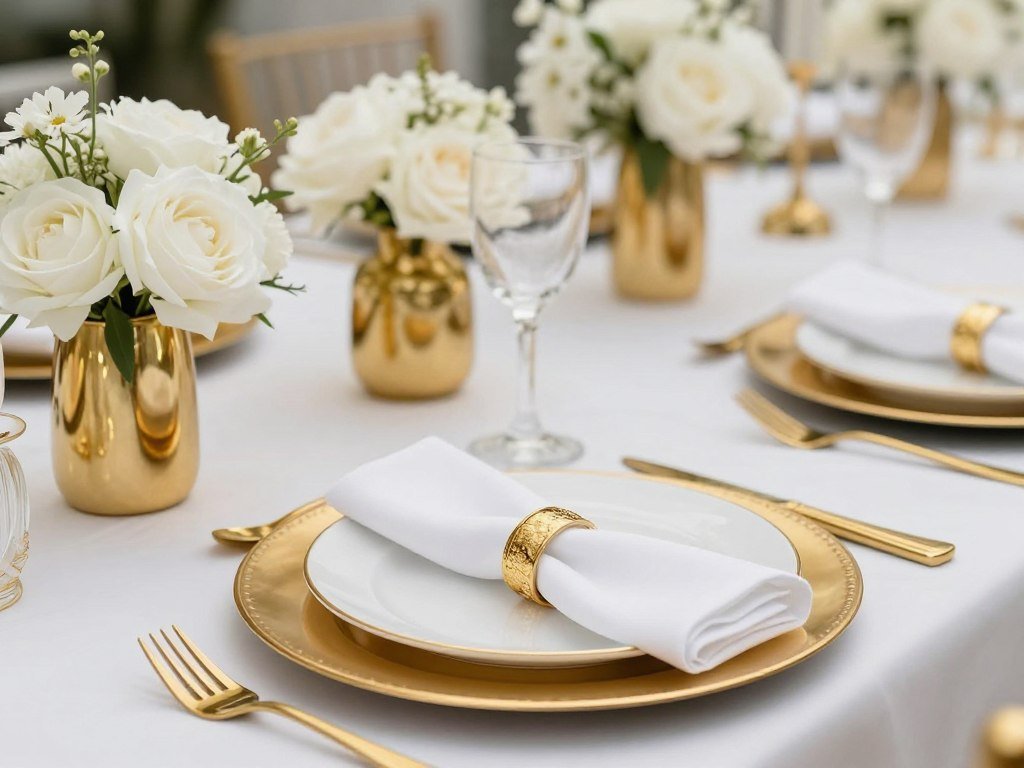 white and gold bridal shower decorations with metallic accents white and gold bridal shower decorations with metallic accents
