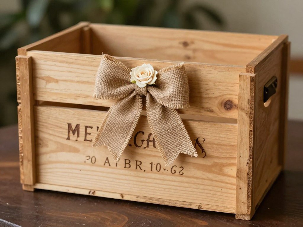 wine crate repurposed and decorated as vintage wedding card box wine crate repurposed and decorated as vintage wedding card box