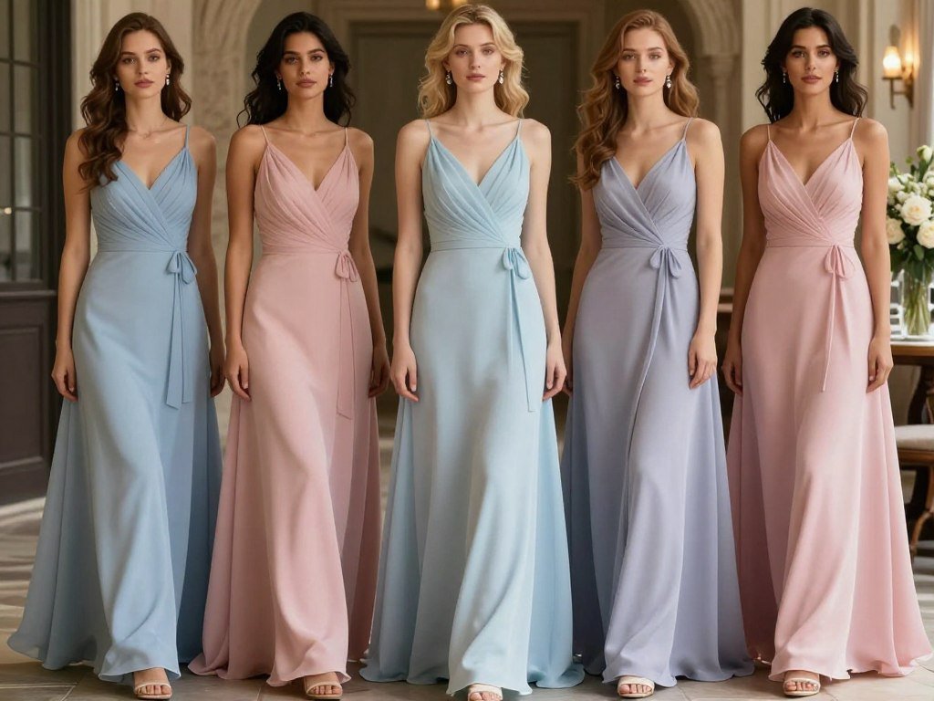winter pastel bridesmaid dresses with velvet fabric winter pastel bridesmaid dresses with velvet fabric
