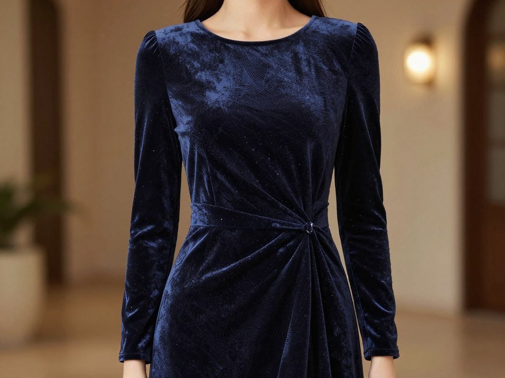 winter proposal dress with long sleeves