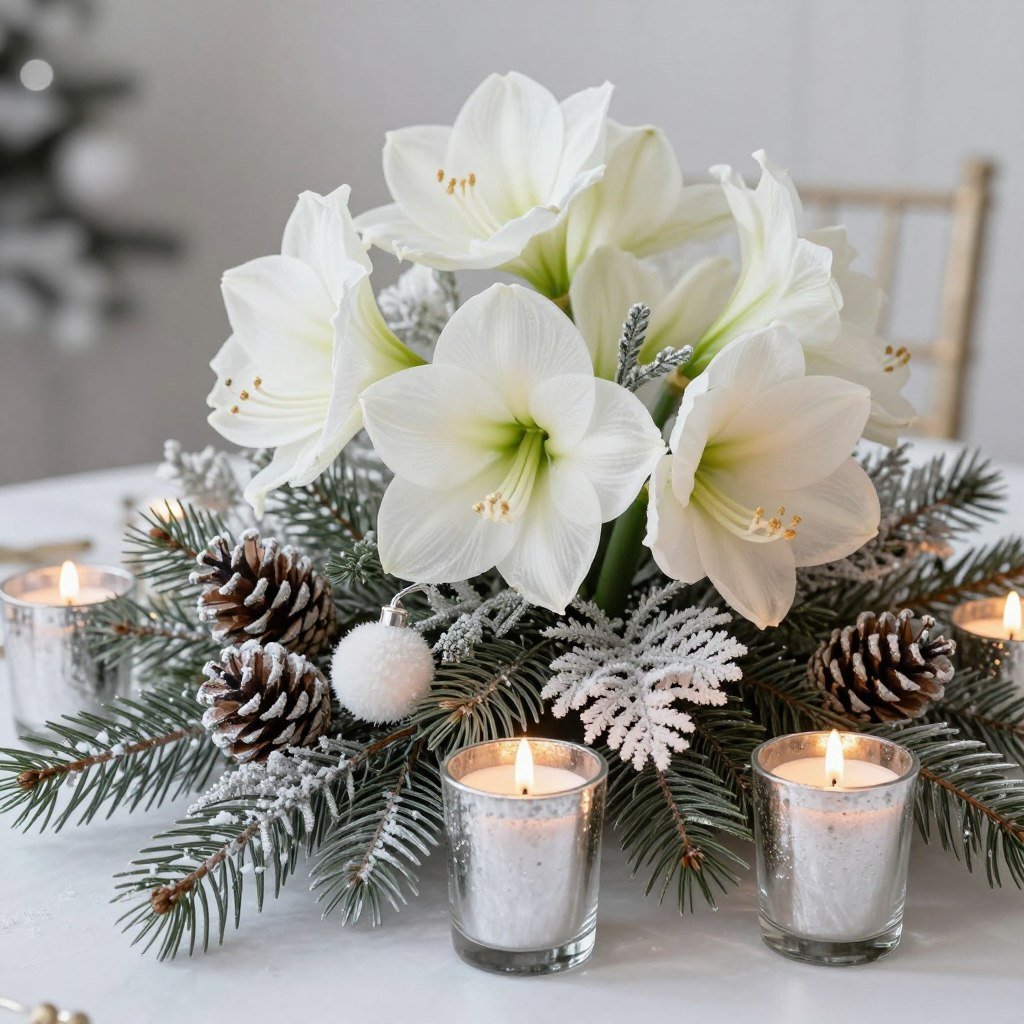 winter wedding centerpieces with white flowers and evergreen winter wedding centerpieces with white flowers and evergreen