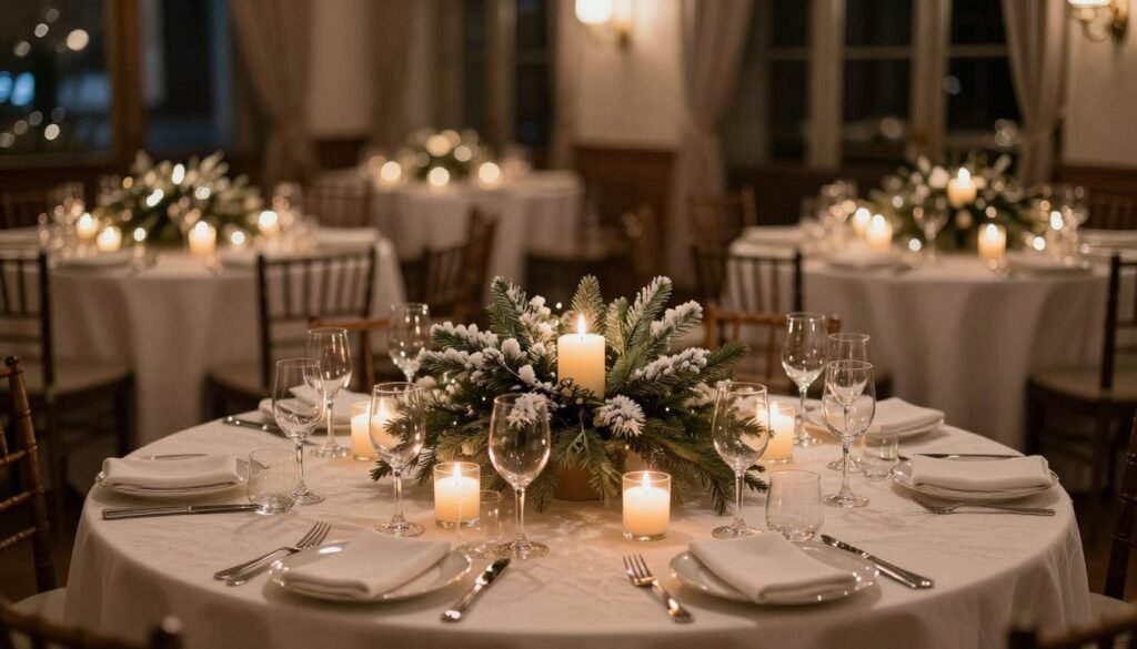 winter wedding with cozy elegant elements