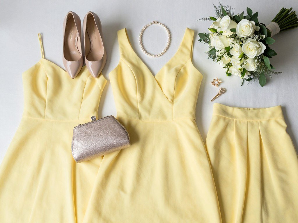 yellow bridesmaid dress accessories coordination yellow bridesmaid dress accessories coordination