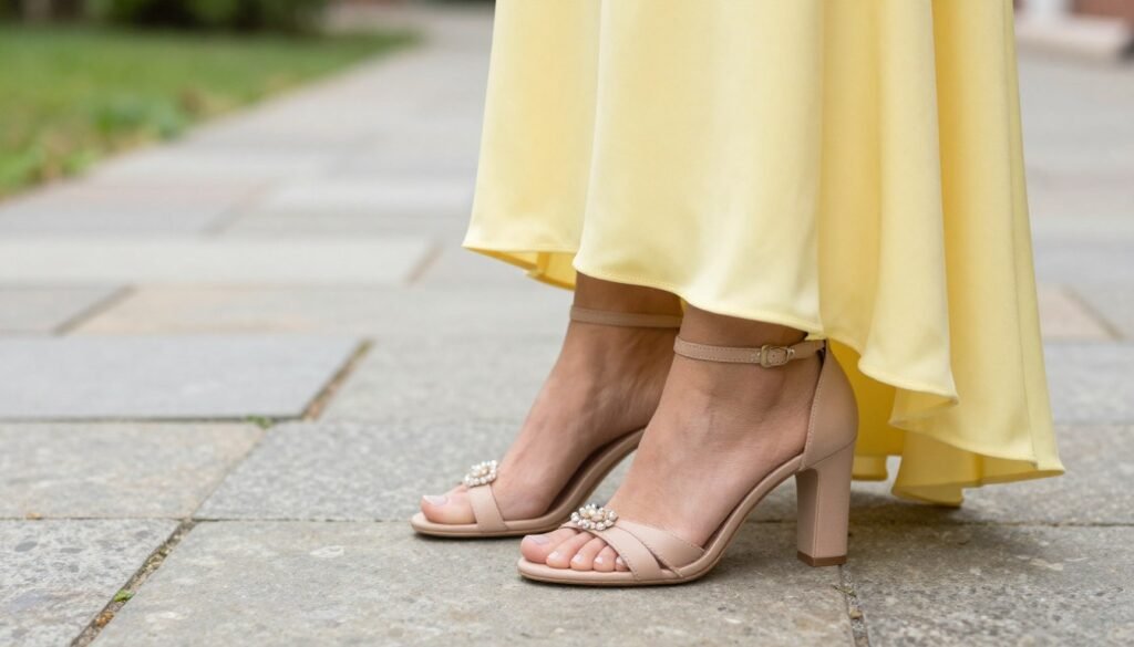yellow bridesmaid dress with coordinating shoes yellow bridesmaid dress with coordinating shoes