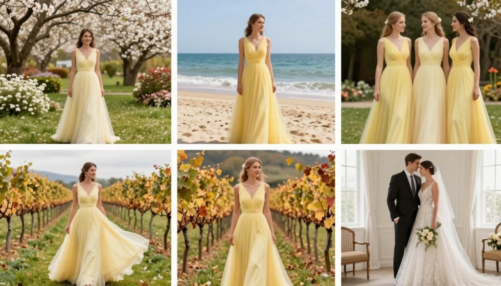 yellow bridesmaid dresses across different seasons yellow bridesmaid dresses across different seasons