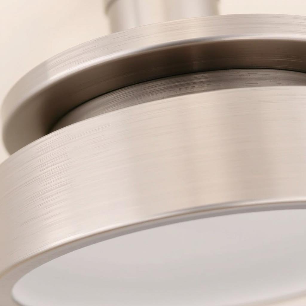 Brushed nickel vanity light with matte finish Brushed nickel vanity light with matte finish