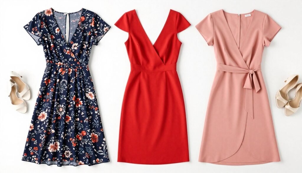 Comparison of different semi formal dress styles