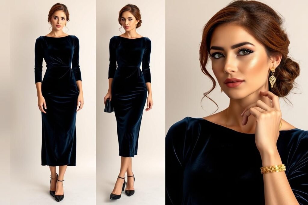 Complete fall wedding guest look with hair and makeup Complete fall wedding guest look with hair and makeup