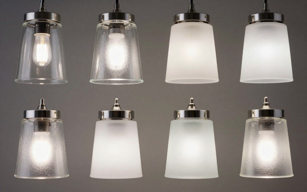 Different glass shade types for vanity lighting Different glass shade types for vanity lighting