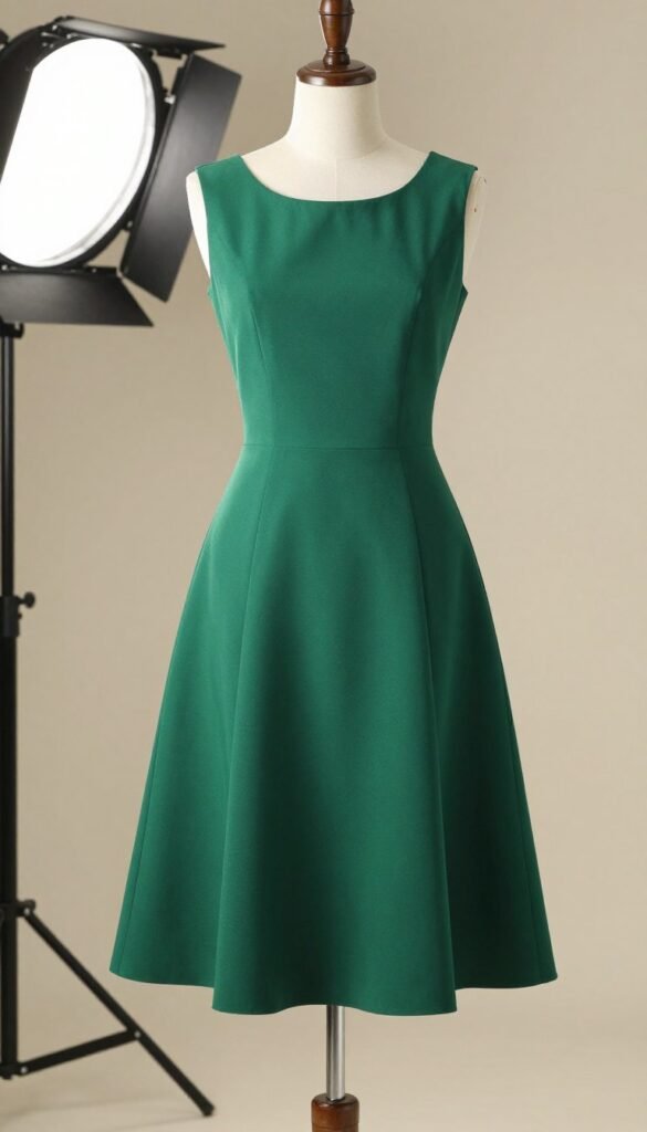 Elegant midi dress for wedding guest