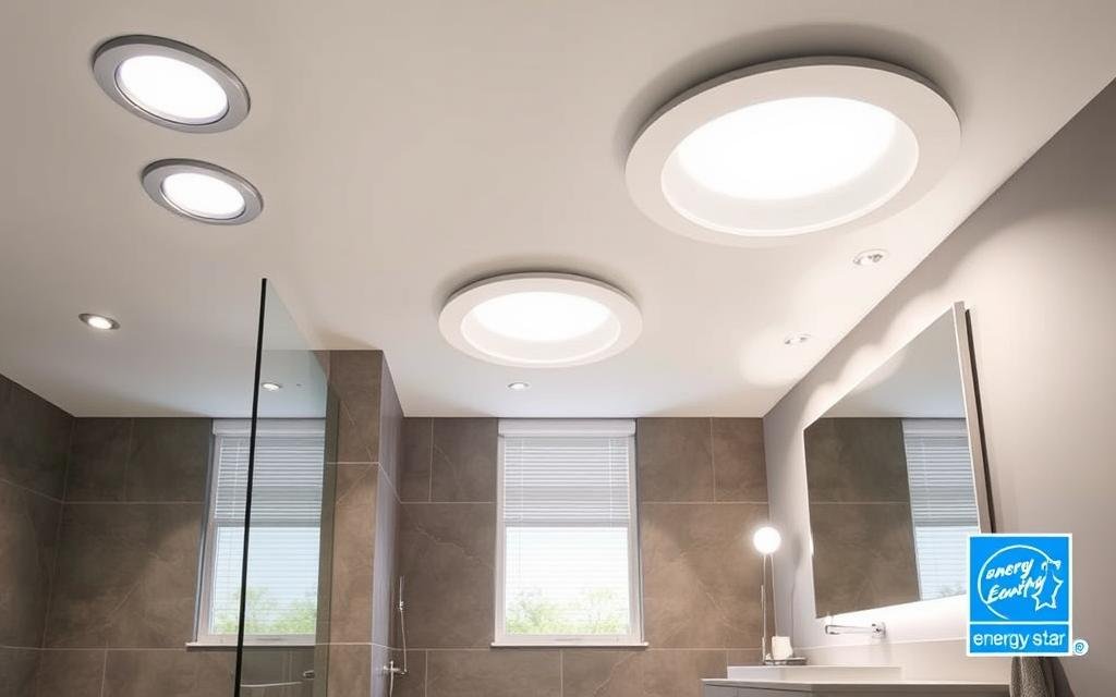 LED bathroom light fixtures showing energy efficiency LED bathroom light fixtures showing energy efficiency