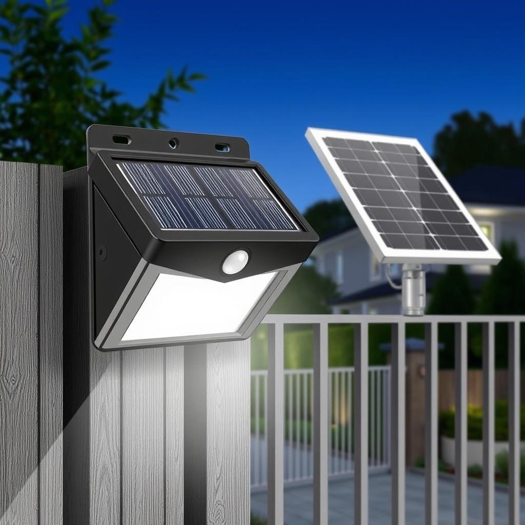 Solar-powered motion sensor security light Solar-powered motion sensor security light
