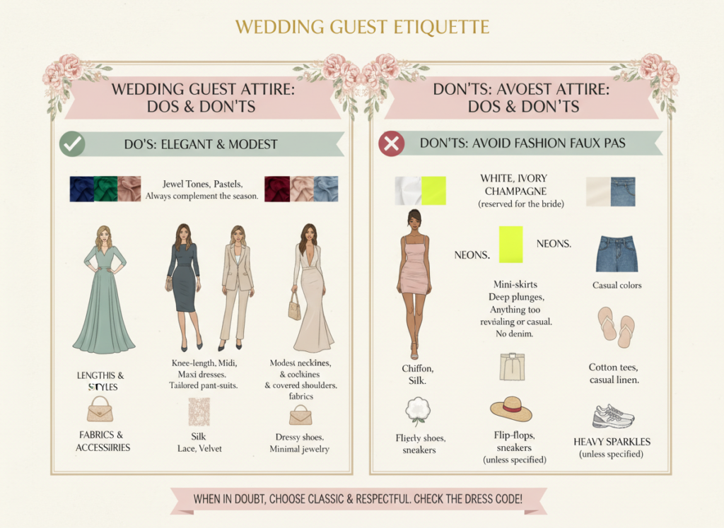 Wedding guest etiquette guide